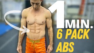 6 PACK ABS in 1 min [upl. by Suicul]