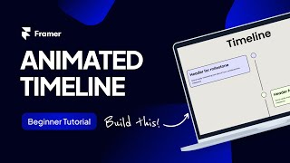 Build an animated timeline in Framer [upl. by Aimat]