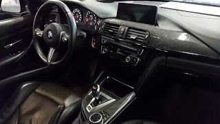 Interior Of The 2015 BMW M3 F80  Black Leather [upl. by Orimlede717]