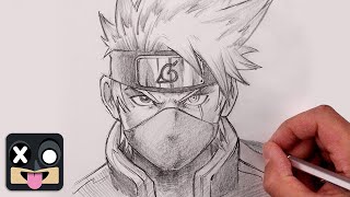 How To Draw Kakashi Hatake  Naruto Sketch Tutorial [upl. by Painter]