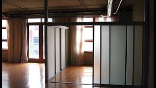 Diy Sliding Room Divider [upl. by Semela]