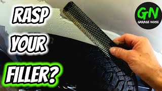 How to sand and shape body filler auto body and paint repair [upl. by Ahseinat999]