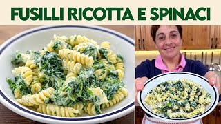 FUSILLI RICOTTA E SPINACI Ricetta Facile  Fatto in Casa da Benedetta [upl. by Naneek505]