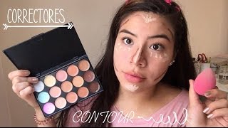 COMO USAR LA PALETA DE CORRECTORES Y CONTOUR  sorteo❤️  Sandra Felipa [upl. by Ainad]