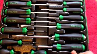 TOPTUL Tools 20 piece Screwdriver set REVIEW [upl. by Stevena822]