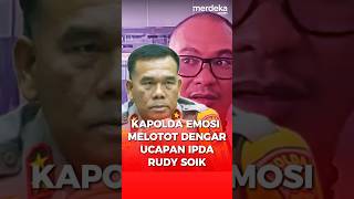 Jenderal Polisi Emosi Melotot Dengar Ucapan Ipda Rudy Soik merdekadotcom [upl. by Potts]