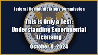 This is only a Test Understanding Experimental Licensing [upl. by Vanni]