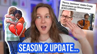 Percy Jackson Season 2 UPDATE  ARE WE IN TROUBLE [upl. by Lalib957]