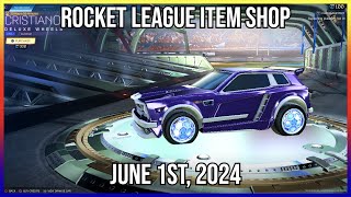 DELUXE COBALT ANODIZED CRISTIANO WHEELS Rocket League Item Shop June 1st 2024 [upl. by Cecilius]