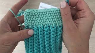 How To Crochet “Knit Look” Fair Isle Mittens [upl. by Nunci]