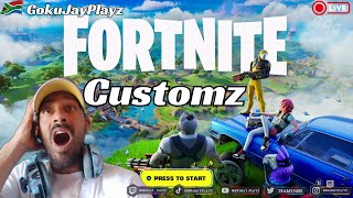 Fortnite customs with GokuJayplayz  South African Streamer  140 ping [upl. by Cedric65]