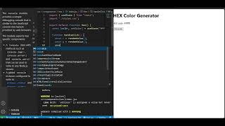 hex color generator  reactjs project  project 6 overflowStackDeveloper overflowStackDeveloper [upl. by Brenden]