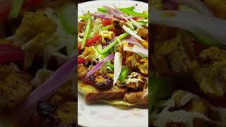 Bread Pizza Recipe Quick And Easy Bread Pizza  Bread Pizza Without Oven  Chicken Bread Pizza [upl. by Yniffit]