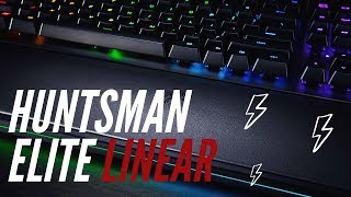 Razer Huntsman Elite with Optical Linear Switches  Unboxing and First Look [upl. by Aliuqaj604]