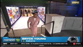 Carolina Panthers Select Bryce young at 1 Overall [upl. by Keily]