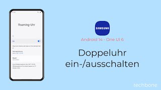 Doppeluhr einschalten oder ausschalten  Samsung Android 14  One UI 6 [upl. by Oberg158]