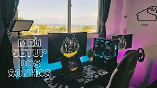 MEU SETUP GAMER ATUALIZADO 2024 COM VOLANTE T300 [upl. by Ailefo]