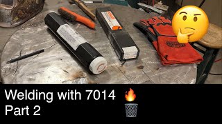 How to weld with 7014 Second attempt [upl. by Naitsabas]