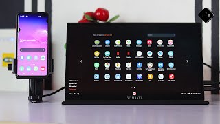 Turn Your Smartphone Into A desktop Computer WIMAXIT USB C Portable Monitor Review [upl. by Hannah]