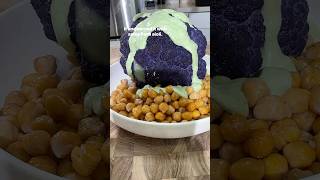 Easy Roasted Purple Cauliflower with Herb Aioli Sauce ✨ shorts [upl. by Shedd952]