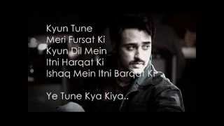 Yeh Tune Kya Kiya Lyrics Once Upon A Time In Mumbaai Dobaara [upl. by Ailekahs]