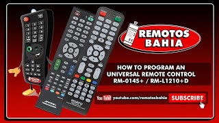 HOW TO PROGRAM YOUR LCD LED SMART TV WITH AN RM014S RML1210D UNIVERSAL REMOTE CONTROL [upl. by Gilbertson]