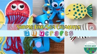 Simple Crafts To Do at Home  How To Make FishSea Creatures For Kids Crafts  Amazing DIY Ideas [upl. by Jacobba]