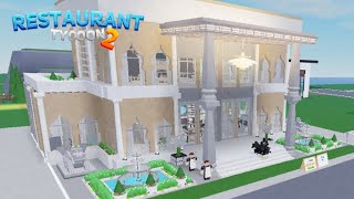 Restaurant Tycoon 2  SpeedBuild  Design 54 [upl. by Venice]