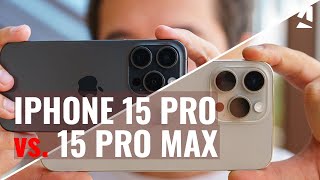 Apple iPhone 15 Pro vs iPhone 15 Pro Max Which one to get [upl. by Kearney]