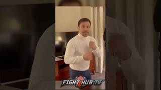 Manny Pacquiao shows CRAZY SPEED at age 45 shadow boxing [upl. by Eilsehc]