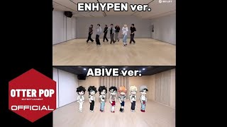 아비브 ABIVE  XO Only If You Say Yes Dance Practice ENHYPEN Comparison [upl. by Anaher]