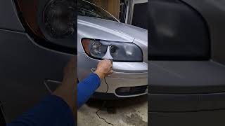 Headlights Restoration on Volvo V50 S40 with Acetone Vapour Polimerysation [upl. by Yhtnomit]