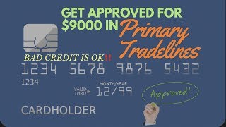 Get approved for 9000 in Primary Tradelines TODAY [upl. by Nnarual]