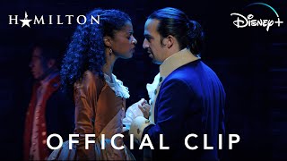 quotSatisfiedquot Official Clip 2  Hamilton  Disney [upl. by Tedra]