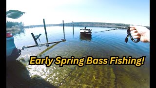 Early Spring Bass Fishing March 2024  Spokane Washington [upl. by Tterab]