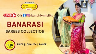 Banarasi Sarees  WhatsApp Number 89 0001 0002  Kancheepuram Varamahalakshmi Silks Sarees LIVE [upl. by Pierce]