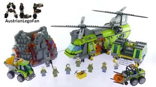 Lego City 60125 Volcano Heavylift Helicopter  Lego Speed Build Review [upl. by Morville]