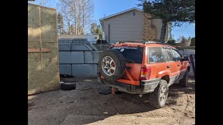 One Day WJ Grand Cherokee Tire Swing Build [upl. by Aseiram82]