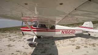 tailwheel endorsement training cessna 170b [upl. by Uyr911]