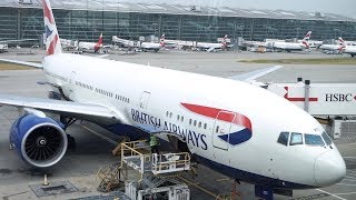 British Airways FIRST Class Review  Heathrow Concorde Lounge  Boeing 777 London to Doha  GZZZC [upl. by Thurstan]