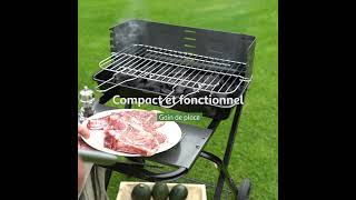 AUCHAN Le Barbecue charbon de bois pliable GARDENSTAR [upl. by Glynias124]