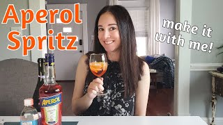 Making an Aperol Spritz  Italian Cocktail [upl. by Elvia]