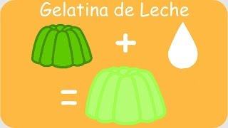 Convierte tu Gelatina de Agua en Gelatina de Leche [upl. by Ayikan868]