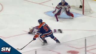 Connor McDavid Displays Unreal Solo Effort For His Second Goal Of Period [upl. by Pietra]