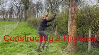 My wife helps me put up a highseatWhat could go wrong [upl. by Chester]