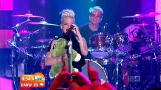 Pink live in sydney on the today show [upl. by Allicerp]