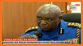 Inspekta jenerali wa polisi Douglas Kanja ahojiwa bungeni kuhusu utekajinyara na mauaji ya wakenya [upl. by Savart]