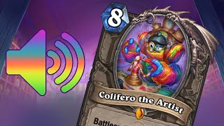 Hearthstone  Colifero the Artist Voice Lines [upl. by Acirderf]