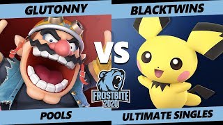 Frostbite 2020 SSBU Pools  Solary  Glutonny Wario Vs EMG  Blacktwins Pichu Mario Singles [upl. by Thrift]