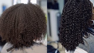 DEVACUT BEFORE AND AFTER  FULL CURLY HAIR SALON EXPERIENCE  Wash Cut amp Style TYPE 3C4A [upl. by Sylvanus]